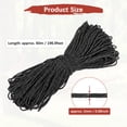 thumbnail image 3 of Uxcell Cuerda Paracord Reflectante de 2 MM 197FT [1PCS] - Cuerda de 3 hebras para Tiendas de Camping y Lonjas [Negro], 3 of 7