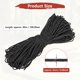 thumbnail image 3 of Uxcell Cuerda Paracord Reflectante de 2 MM 197FT [1PCS] - Cuerda de 3 hebras para Tiendas de Camping y Lonjas [Negro], 3 of 7