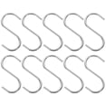 thumbnail image 1 of 10 ganchos en forma de S para colgar ganchos de acero inoxidable en forma de S para utensilios de cocina y dormitorio., 1 of 6