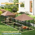 thumbnail image 4 of PawHut Enclos Extérieur pour Chien avec 2 Pcs, Bols Rotatifs et à Hauteur Réglable, 4 of 10