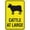 Warning Sign 6, variant on Cattle At Large Icon Sign, 8"x12" Grade Reflective Rust-Free Aluminum Sign, Weather/Waterproof Easy-Mount Livestock Alert Sign