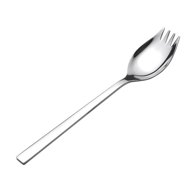 Bearachild 1 cuchara multifunción, tenedor todo en uno, mango largo de acero inoxidable, cuchara para ensalada de frutas, vajilla, herramienta para comer Type6 NO6 Bearachild JJ23273-01