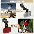 thumbnail image 2 of Unique Bargains Trousse de Réflecteurs de Guidon et de Tige de Selle Rouges et Blancs pour Bicyclette, Avertissement de Sécurité pour Vélo, Réflecteurs 4 Pcs, 2 of 7