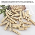 thumbnail image 4 of Pinzas Para Ropa De 25Mm,35Mm,45Mm, Mini Clips De Papel De Madera Para Fotos, Pinzas Para Ropa, Abrazaderas De Madera Para Suministros De Almacenamiento, Clips De Madera 100 Uds Methold EL010321-00, 4 of 6