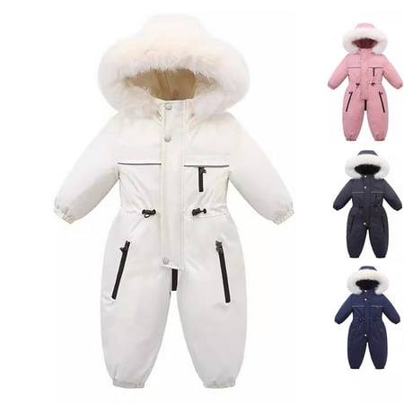 shoper Snow Suit for Kids Size 8 Winter Coat and Snow Pants Set Warm Ski Suit Kid Winter Snowsuit Grey 100