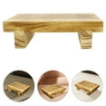 thumbnail image 1 of HINTRMENT Farmhouse Step Stool Wooden Rectangular Khaki 1 Set, 1 of 8