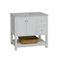 thumbnail image 4 of Lakeshore 36" Bathroom Vanity with White Cabinet and Engineered Carrara Top, 4 of 6