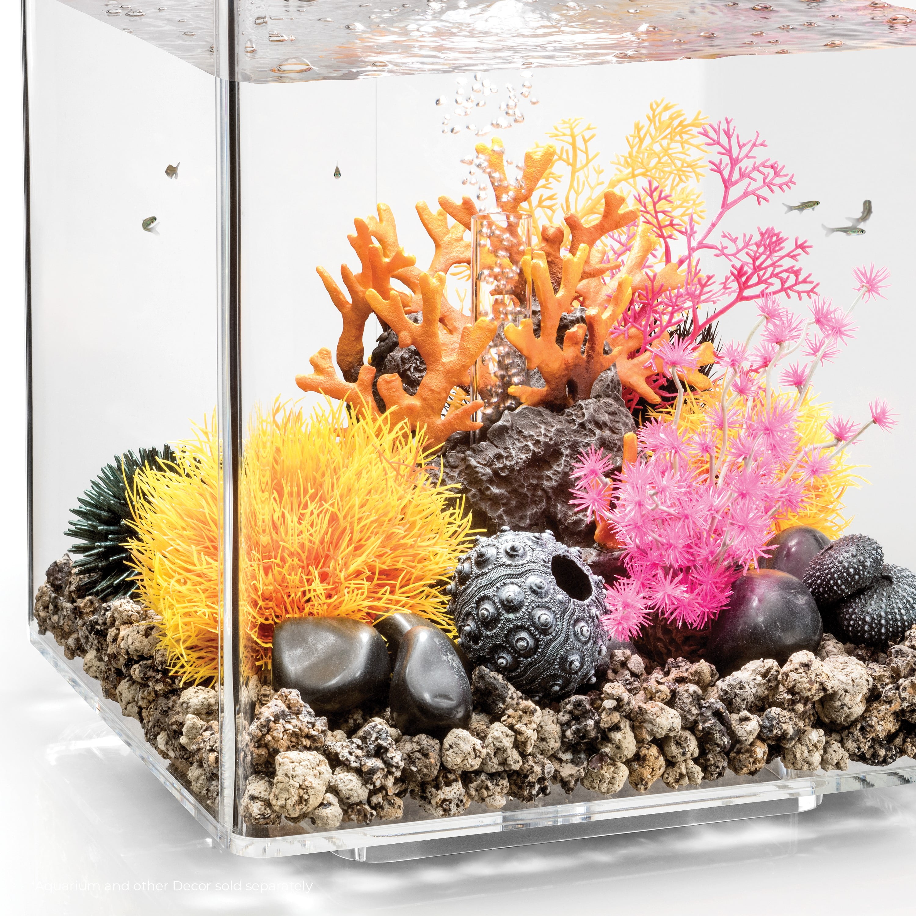 biOrb Aquarium Plant Bonsai Ball - Plastic, Small, Pink Aquarium Plant Decoration