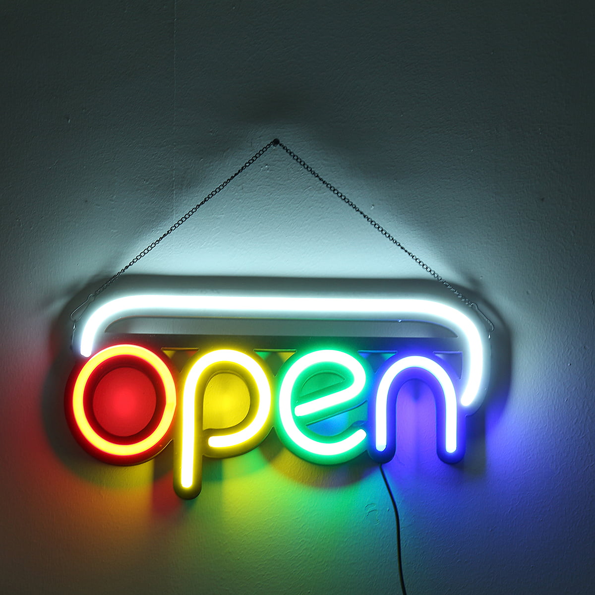 20 X10 Led Neon Open Sign Indoor Electric Light Up Signs For Business Storefront Advertisement Stores Bars Barber Shops Walmart Com