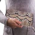 thumbnail image 4 of Miangastore 1pc Snakeskin Pattern Women Ladies Wallet PU Leather Clutch Purse with Zipper, 4 of 9