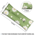 thumbnail image 4 of Sunny Daisy Print Mastectomy Pillow for Car - Retro Floral Post Heart Surgery Cushion - Skin-Friendly Soft Material with Double Straps, 4 of 5