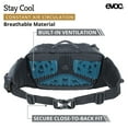 thumbnail image 4 of EVOC Hip Pack 3L Hydration Waist Pack - Biking Hydro Fanny Pack with 1.5L Bladder for Biking, Hiking, Climbing, Running, Exercising - Black, 4 of 6