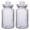 Transparent, variant on 2pcs Glass Sealing Jars Airtight Hinged Lids Pickles Cereals Dry Food Storage Transparent Jars Kitchen Canisters Capacity