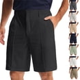 thumbnail image 2 of Mens Casual Golf Shorts 9" Stretch Breathable Flat Front Dress Work Shorts,Black,38, 2 of 4