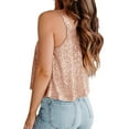 thumbnail image 3 of Bling Bling Women's Sleeveless Sequin Tank Top Camisole Summer Sexy  Vest Tank Tops, 3 of 5