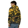thumbnail image 4 of Kdxio Urban Graffiti Scorpion Illustration Print Men Hoodies Casual Hoodies for Men with Zip Pockets Full Zip Long Sleeve Sweatshirt Sports Hooded Jacket-Small, 4 of 5