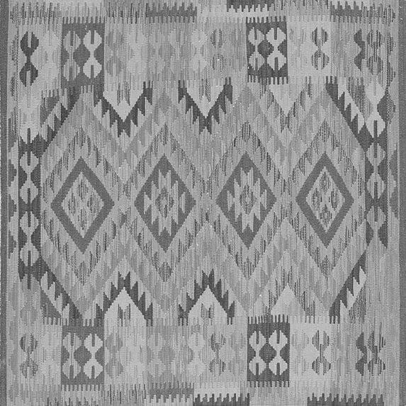 Ahgly Company Indoor Square Persian Gray Traditional Area Rugs, 8' Square