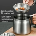 thumbnail image 4 of 1.5/2L Stainless Steel Oil Filter Pot with Deep Fryer Basket Large Capacity Fine Mesh Strainer Bacon Grease Saver Oil Storage Container Kitchen Supplies, 4 of 7