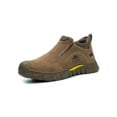 thumbnail image 1 of Bellella Mens Protection Boot Steel Toe Work Boots Anti-smash Safety Shoes Puncture Proof Industrial Brown 2# 7, 1 of 2