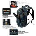 thumbnail image 5 of FORMRS Kids School Backpack Elementary Student Unisex Travel Bookbag with Reflective Stripes, Shadowy Forest Pattern, 5 of 7