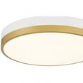 thumbnail image 2 of Access Lighting LED Flush Mount in White with Antique Brushed Brass Color, 2 of 7