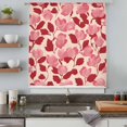thumbnail image 5 of Red Pink Floral Spring Sheer Curtains 84 Inches Long, Blooming Botanical Garden Light Filering Curtains, Breathable Simi Curtain Privacy Drapes for Living Room Bedroom Lightweight Window Treatment, 5 of 9