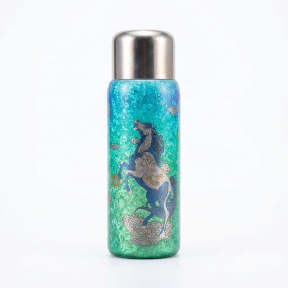 99.9% Pure Titanium 15.5oz Insulated Bottle for Golf and Gifting
