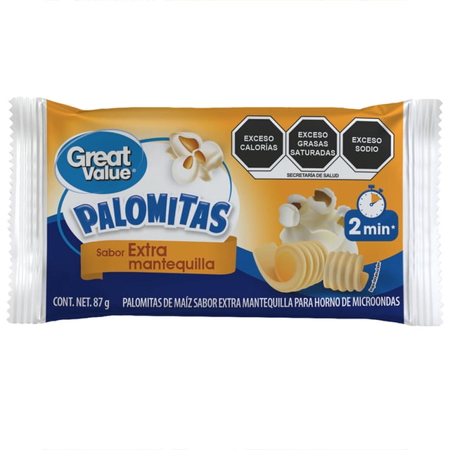 Plomitas de maíz para horno de microondas