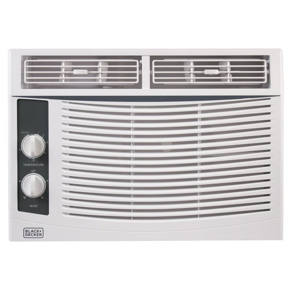 BLACK DECKER BWAC05MWTB 5,000 BTU Window Air Conditioner Unit, AC Cools Up to 150 Square Feet, Energy Efficient, White