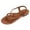 Z01-Brown, variant on Women's Wide Width Flat Sandals, Flip Flop Casual Strapy Sandals on Summer Beach Shoes for Women.