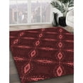 thumbnail image 3 of Ahgly Company Machine Washable Indoor Rectangle Transitional Fire Brick Red Area Rugs, 6' x 9', 3 of 7