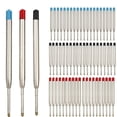 thumbnail image 2 of 5/10/20pcs L:3.9 In Ballpoint Pen Refills for Parker Pens Medium Point blue red Black Ink Rods for Writing Office Stationery 5 PCS Red, 2 of 6