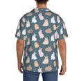 thumbnail image 3 of Kdxio Men's Hawaiian Shirt for Men Short Sleeve Shirt Cute Rabbit Summer Casual Holiday Beach Button Down T-Shirts, 3 of 7