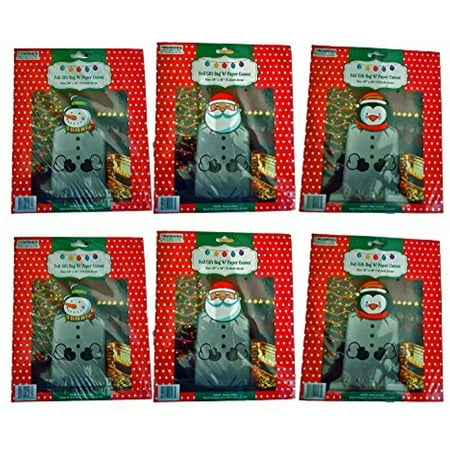 - Set of 6 Foil Gift Bag Jumbo/Giant 28