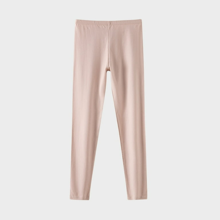Women's 100% Cotton Thermal Underwear Two Piece Long Hons Set-2XL-Light Pink