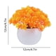 thumbnail image 3 of Bola de Bonsái de Flores Artificiales en Maceta | Plantas falsas de escritorio para decoración navideña interior | Material plástico | Amarillo, Naranja, Rojo Sandía, Rosa, Morado, Rojo | 12x12x12cm, 3 of 6