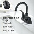 thumbnail image 4 of Kede 4 Inch Faucet 2 Handle Bathroom Sink Faucet Lead-Free Oil Rubbed Bronze Bath Sink Faucet with Pop-up Drain Stopper and Supply Hoses, 4 of 6