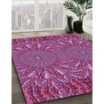 thumbnail image 3 of Ahgly Company Machine Washable Indoor Square Transitional Orchid Purple Area Rugs, 8' Square, 3 of 7
