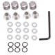 thumbnail image 3 of Tuercas de seguridad central NQ 4 Piezas de aluminio Plata para Axial SCX10 TRX4 1/10 RC Crawler, 3 of 5