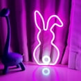 thumbnail image 4 of Easter LED Bunny Night Light USB Powered Spring Party Rabbit Neon Lamp Holiday Decoration for Kids, 4 of 9