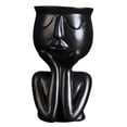 thumbnail image 1 of Escultura Maceta Florero Jardinera s Pequeña Black_A Shamjiam Florero suculento, 1 of 6