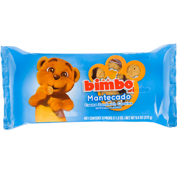 Bimbo Crème Sandwich Baked Cookies, Ice Cream Flavor, Multipack, 1.20 oz, 8 Count
