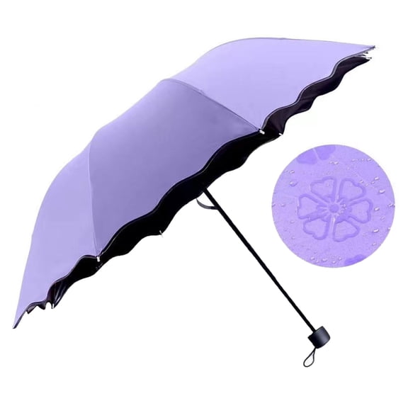 3 Folding Umbrella Manual Large Sunscreen Sunshade Umbrella Sun and Rain Flowering in Water Umbrellas for Travel Busines