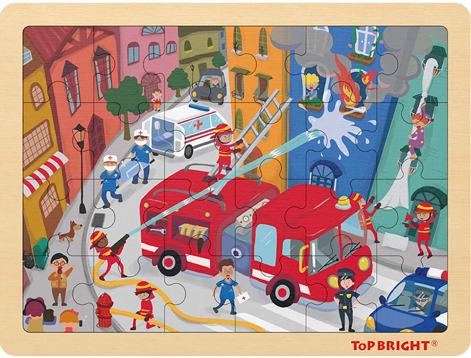 24 Piece Kids Puzzles Ages 35, Wooden Jigsaw Puzzles for Kids Ages 24 Year Old