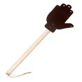 thumbnail image 2 of sunsanly Heavy Duty Faux Leather Fly Swatter with Wood Handle Efficient Insect Catcher Comfortable Grip Easy to Store Palm Shape Fly Catcher Insects Catcher with Ease, 2 of 8