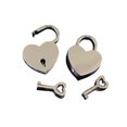 thumbnail image 1 of Juego de 2 Candados con Llave en Forma de Corazón JAMW Metal Zinc Oro Rosa, 1 of 5