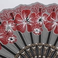 thumbnail image 5 of Byfri 6 Pack Glitter Floral Folding Hand Fans Chinese Vintage Sparkle Handheld Fans for Weddings Dance 42x24cm, 5 of 7