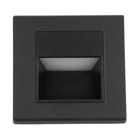 

2024 LED Step Lamp Recessed Stair Light for Stairway Corridor Lighting Warm White Light 85220VBlack