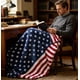 thumbnail image 5 of Patriotic Throw Blanket 150x200cm Soft Star Stripe For Couch Bed Living Room, 5 of 7