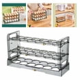 thumbnail image 4 of Caja para guardar huevos, bandeja para conservar huevos frescos, dispensador de alimentos con asa Verde, 4 of 9